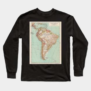 South America Antique Maps Long Sleeve T-Shirt